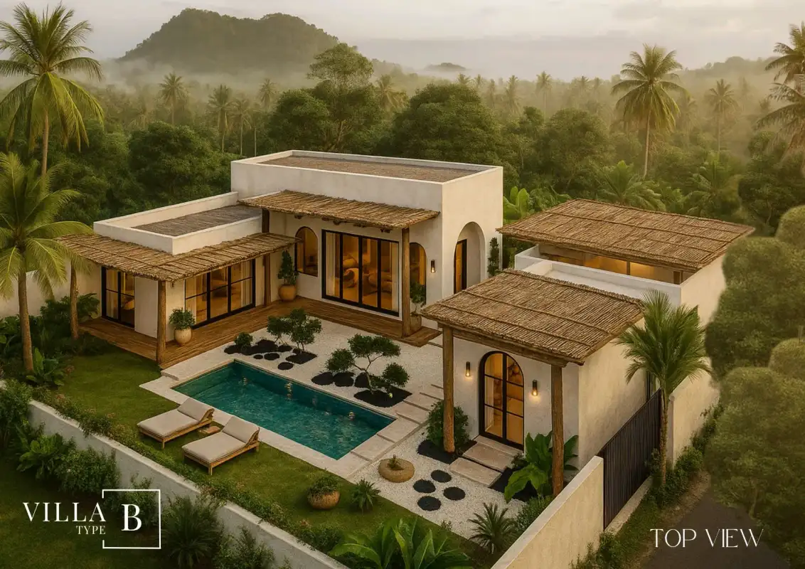 Boho Chic Village, Plai Laem, Koh Samui2-Bedroom Private Pool Villa (Type B) Off-Plan (Leasehold Available)